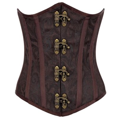 Corsé steampunk marrón underbust